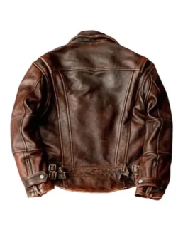 Adventure Bound Brown Leather Jacket Back - Trendy Leather Jackets