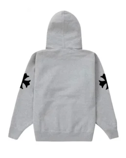 Chrome Hearts Grey Hoodie Back - Trendy Leather Jackets