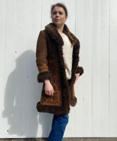 Chaghama Sheepskin Afghan Coat - Trendy Leather Jackets