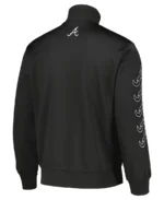 MLB Atlanta Braves Pleasures Pitcher Track Jacket Back - Trendy Leather Jackets