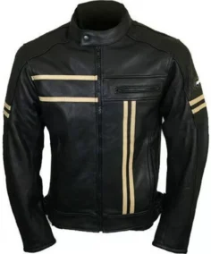 Men’s Cafe Racer Retro Cruiser Biker Jacket