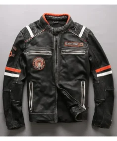 Men’s Vintage Motorcycle Jacket - Trendy Leather Jackets