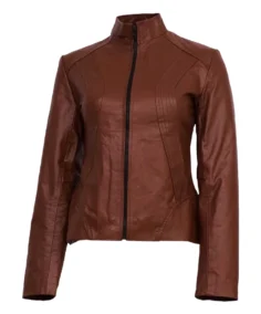 Moras Women’s Brown Leather Jacket - Trendy Leather Jackets