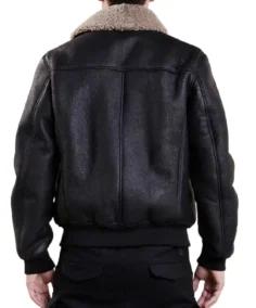 Shop The Men's Aviator Bomber Black Leather Jacket - Trendy Leather Jackets