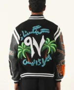 Shop The 97 Rastah Paradise Varsity Jacket - Trendy Leather Jackets