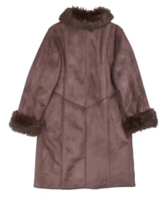 Shop The Faux Fur Brown Afghan Long Coat - Trendy Leather Jackets