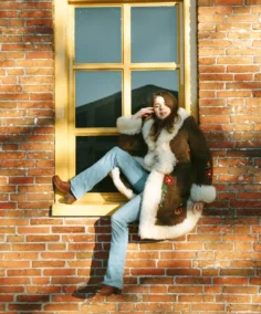 Shop The Maisha Sheepskin Afghan Coat - Trendy Leather Jackets