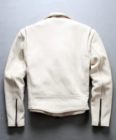 Shop The Men's Motorcycle White Leather Jacket - Trendy Leather Jackets