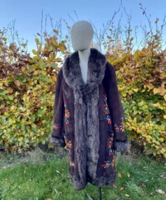 Shop The Tamira Sheepskin Afghan Coat - Trendy Leather Jackets