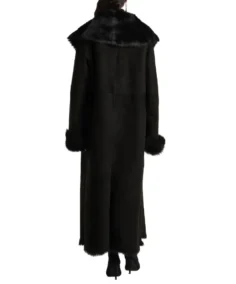 Shop The Women's Marlene Shearling Trimmed Suede Coat