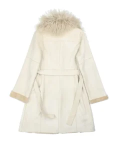 Shop The Women's Mongolian Fur White Afghan Coat - Trendy Leather Jackets