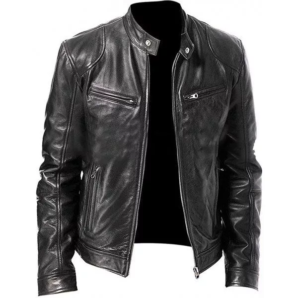 Vintage-Cafe-Racer-Men-Black-Biker-Leather-Jacket-600X600-Jpg.webp Vintage Cafe Racer Men’s Motorcycle Leather Jacket - Image 1