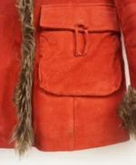Women's Red Afghan Jacket Pocket - Trendy Leather Jackets