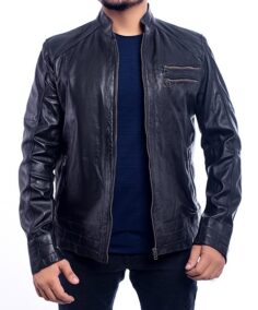 8-D-1.jpgTrinidad Navy Biker Leather Jacket - Trendy Leather Jackets