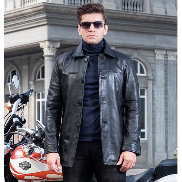 Ali_0496-1.Jpg Men’s Classic Short Trench Coat - Image 1