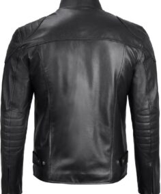 Shop The Black Real Leather Cafe Racer Jacket - Trendy Leather Jackets