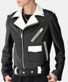 Men’s MotoCross Leather Biker Jacket