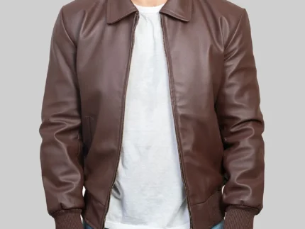 Black Friday &Amp; Cyber Monday Jackets Deals 2024 3 Brent Brown Bomber Pu Leather Jacket For Men