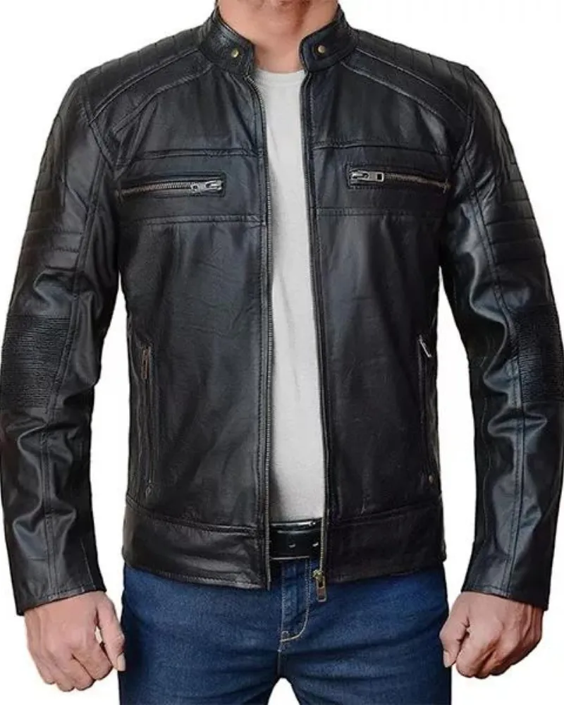 Cafe-Racer-Lambskin-Leather-Jacket-1.Png Cafe Racer Lambskin Leather Jacket - Image 1