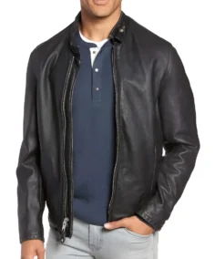 Cowhide Leather Mens Vintage Jacket