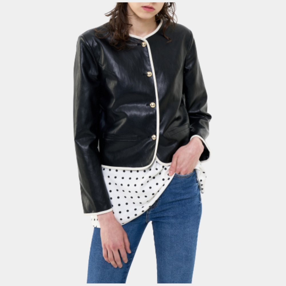 Equalizer-Queen-Latifa-Black-Leather-Jacket.jpg Women’s Jianna Cropped Leather Jacket - Trendy Leather Jackets