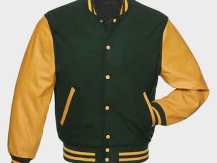 Black Friday &Amp; Cyber Monday Jackets Deals 2024 13 Dodd Green And Yellow Varsity Jacket