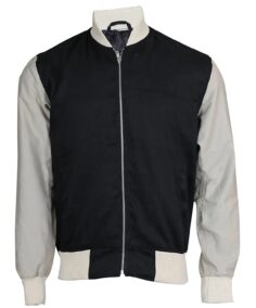 Men’s Black and Grey Varsity Jacket