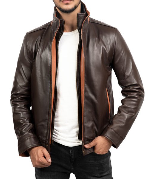 Men’s Dark Brown Biker Leather Jacket Men’s Dark Brown Biker Leather Jacket - Trendy Leather Jackets