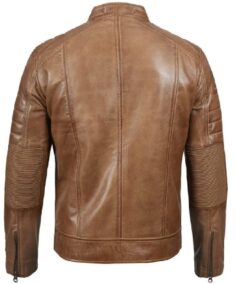Shop The Men’s Distressed Brown Cafe Racer Real Leather Jacket