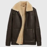 Miller Men’s Brown B-3 Bomber Leather Jacket - Image 3