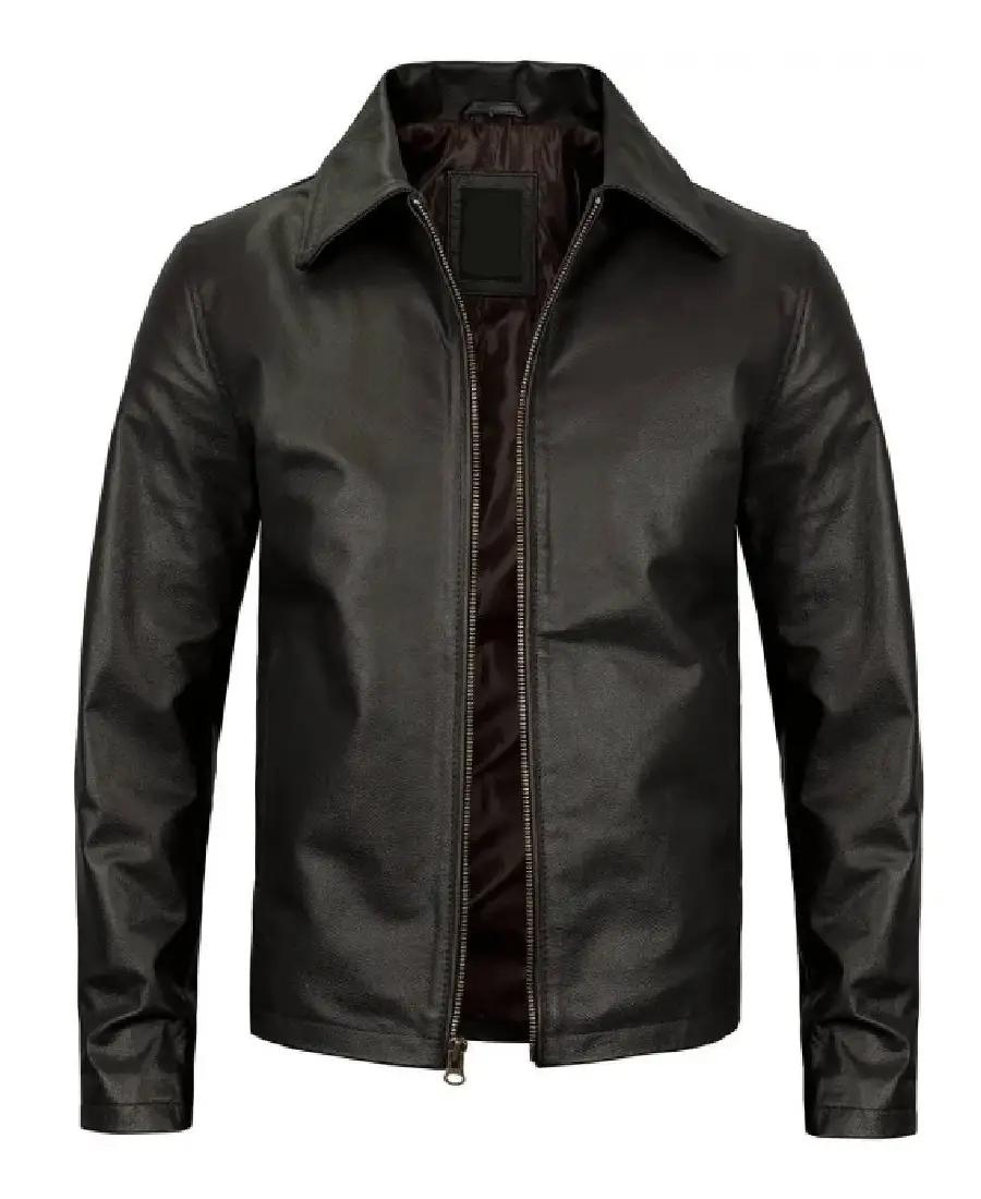 Mens Black Cowhide Leather Jacket Mens Black Cowhide Leather Jacket