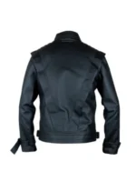 Black Bolt Jacket | Black Avenger Leather Jacket - Image 2
