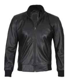 Mens Black Real Cowhide Leather Jacket - Trendy Leather Jackets