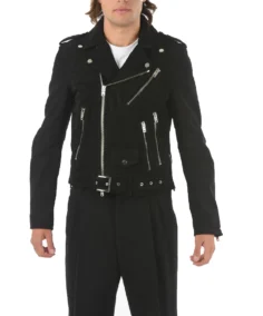 Rupert Black Biker Suede Jacket