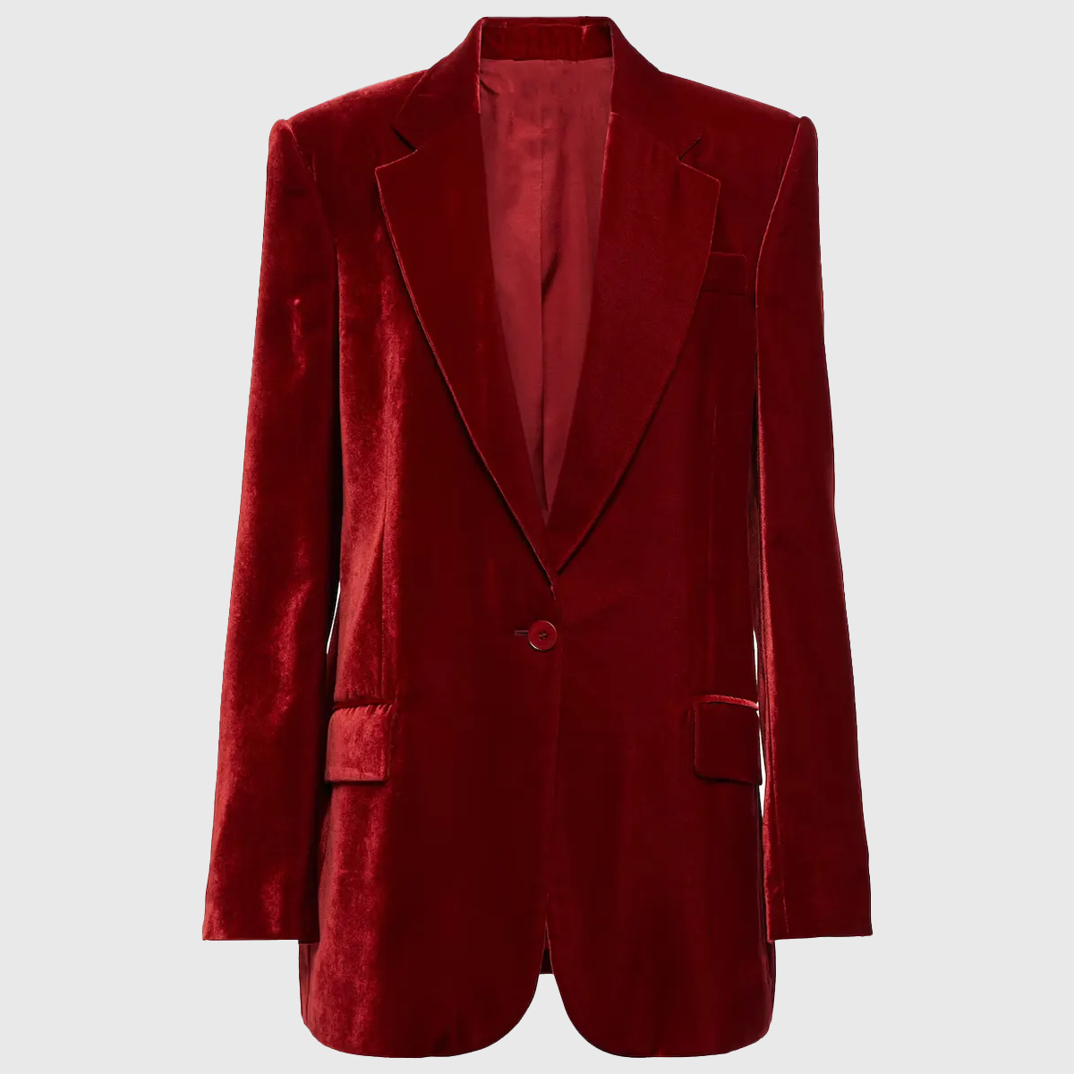 Tig-Jessica-Red-Velvet-Blazer-Front1.Webp Jessica Red Velvet Blazer - Image 1