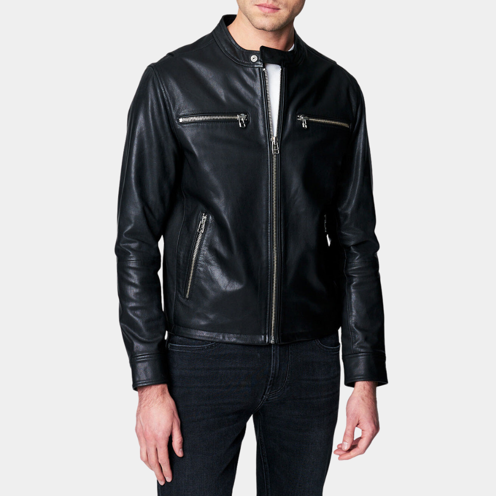Ted-Lasso-S03-Roy-Kent-Black-Leather-Jacket-Front-Closure-View.png Black Men Leather Jacket - Image 1