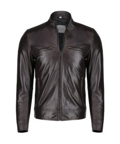 Samuels Men’s Stylish Coffee Brown Leather Jacket - Trendy Leather Jackets