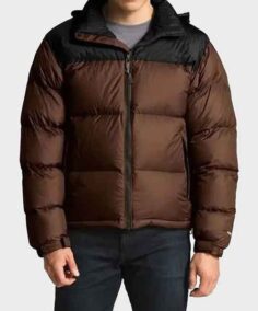 Men’s Brown Puffer Jacket - Trendy Leather Jackets