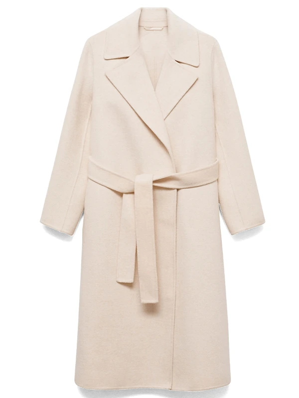 Women-Wrap-Beige-Wool-Coat.webp Women Wrap Beige Wool Coat - Image 1