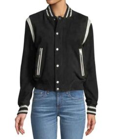 Women’s Black Fleece Bomber Jacket