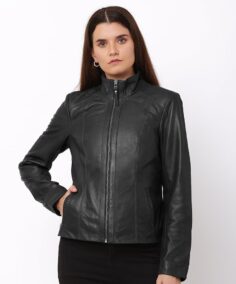 Women's Reilly Black Classic Leather Jacket - Trendy Leather Jackets
