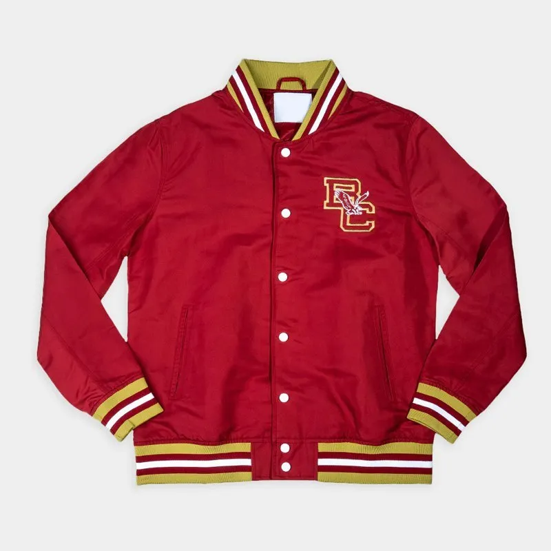 Boston-College-Retro-Bomber-Jacket.jpg Boston College Retro Bc Logo Bomber Jacket - Image 1