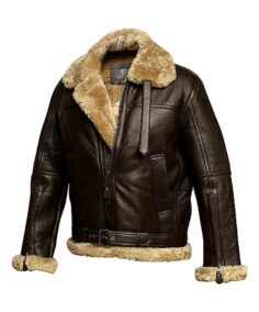 Men's Faux Fur Aviator B3 Bomber Jacket - Trendy Leather Jackets