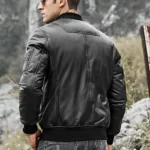Men’s Genuine Leather Bomber Jacket | Austin Jacket - Image 4