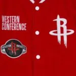 Houston Rockets Varsity Red Jacket - Image 3