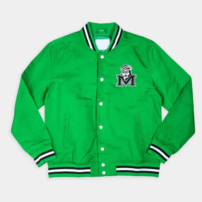 Marshall-Thundering-Herd-Jacket.jpg Marshall Thundering Herd Script Bomber Jacket - Image 1