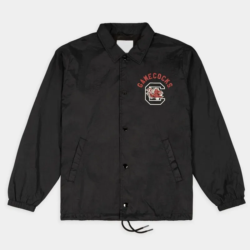 South-Carolina-Gamecocks-Coaches-Jacket.jpg South Carolina Gamecocks Vintage Logo Coaches Jacket - Image 1