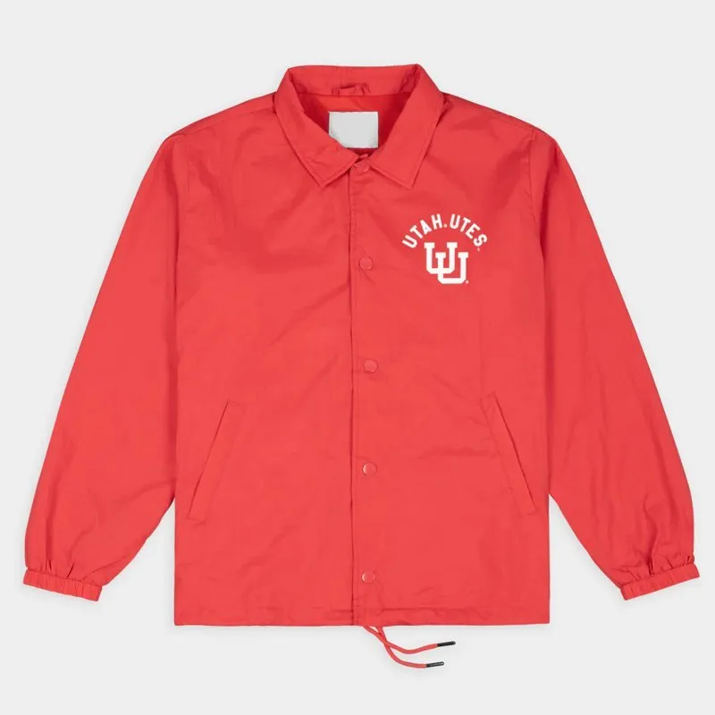 Utah-Utes-Coaches-Jacket.jpg Utah Utes Interlocked Uu Vintage Coaches Jacket - Image 1