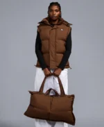 190 Contour Mid Espresso Adjustable Coat Jacket Veset - Trendy Leather Jackets