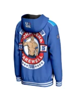 WWE John Cena Farewell 2025 Blue Hooded Jacket - Image 2